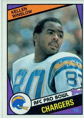 1984 Topps #186 Kellen Winslow - San Diego Chargers (Football Cards)