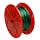 Galvanized Steel Wire Rope on Reel, Vinyl Coated, 1x7 Strand, Green, 1/16" Bare OD, 1/8" Coated OD, 250' Length, 28 lbs Breaking Strength