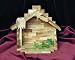 Stable Bethlehem. Height 15 cm. Hand-carved from olive wood in the Holy Land._s-1