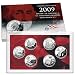 United States US Mint 2009 Distritict Of Columbia and U.S. Territories Quarters Silver Proof Set Six Coins (SV1)