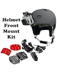 Photography: SSE Curved Adhesive Helmet Front Mount Kit for GoPro Hero, Hero2, Hero3, Hero3+, Hero4, Hero+ LCD, & HERO4 Session Cameras - SSE