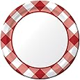 Creative Converting 8 Count Paper Dessert Plates, Gingham Galore