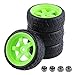 4pcs-Pack 26mm Width RC Rubber Tires Plastic Wheel Rims 12mm Hub Mount For Redcat HSP 1:10th On Road Car Touring