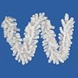 9' x 12" Pre-Lit Crystal White Artificial Christmas Garland - Multi Dura Lights