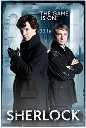Just Song Sherlock - The Game Is On (221B Baker Street) Print Size 50X75Cm C287