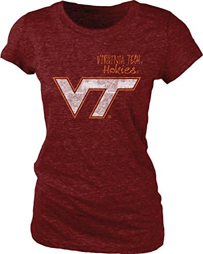 NCAA Virginia Tech Hokies Women's Tri-Blend Tee, Small, Maroon