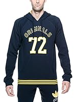 adidas Sudadera con Capucha Slim Fit Hoodie (Azul / Amarillo)