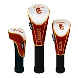 NCAA Southern California (USC) Trojans Nylon Headcover (set of 3) Driver, Fairway, Utility