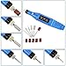 Queentools Professional Finger Toe Nail Polishing Tools Care Electric Manicure Pedicure Kit Electric Nail Art File Cord Powered (Blue)