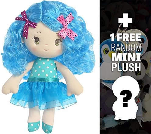 Olivia: ~10" Cutie Curls Plush Doll + 1 FREE Aurora Mini-Plush Charm Bundle [330085]