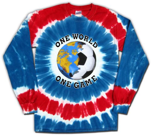USA Soccer One World Tie Dye T-Shirt Jersey Long Sleeves