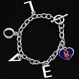 Touch by Alyssa Milano New York Mets Ladies Love Chain Charm Bracelet