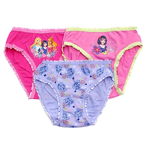 Toddler Girls Snow White Princess Underwear Panty 3 Pack 2T Baby
