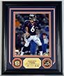 Jay Cutler Denver Broncos Limited Edition Autographed Photo Mint with Two 24KT Gold Coins