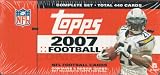 2007 Topps Football Factory Sealed Hobby Version 440 Card Set with 5 Bonus Rookie Cards! This Set Is Loaded with Stars and Rookies Including Tom Brady, LaDainian Tomlinson, Philip Rivers, Ben Roethlisberger, Reggie Bush, Vince Young, Randy Moss, Michael Vick, Peyton Manning, Eli Manning, Brett Favre, Donovan McNabb, Brady Quinn, JaMarcus Russell, Kevin Kolb, Adrian Peterson, Marshawn Lynch, Dwayne Jarrett and Many More!