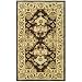 Safavieh Heritage Collection HG817B Handmade Espresso and Ivory Hand-Spun Wool Area Rug, 3-Feet by 5-Feet