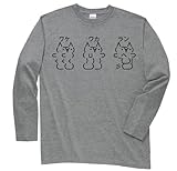 モララー ワケワカラン　長袖Tシャツ　グレーM