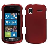 Titanium Red Rubberized Hard Case for Samsung Focus (i917)