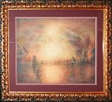 Drifting Ships at Sunset - Watercolor - Robert MacIsaac - 27x33