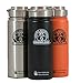Smoky Mountain Growlers Stainless Steel Water Bottle Growler All-in-One 18 ounce (Black)