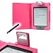 Forefront Cases® NEW KINDLE TOUCH Pink Leather Case Cover with TWIN LED READING LIGHT For New Amazon Kindle Touch / Wi-Fi " / Latest Generation April 2012 Kindle Touch WiFi + STYLUS PEN