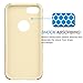 Tekcoo For iPhone 8 Case, Tekcoo For iPhone 7 Sturdy Case, [TDuke] Bumper Protective Cases [Champagne Gold] Shock Absorbing Hard Defender Glossy Finish Cover [Scratch Proof] Plastic Shell & TPU Rubber