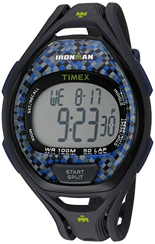 Timex 'Ironman' Quartz Resin Sport Watch, Color:Blue (Model: TW5M079009J)