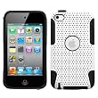 Snap-On Protector Hard Case for Apple iPod Touch 4th Generation / 4th Gen - Love Party White/Black Hybrid Design