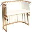 Babybay 105101 - Das Original, natur lackiert mit Nestchen und Matratze, weiss