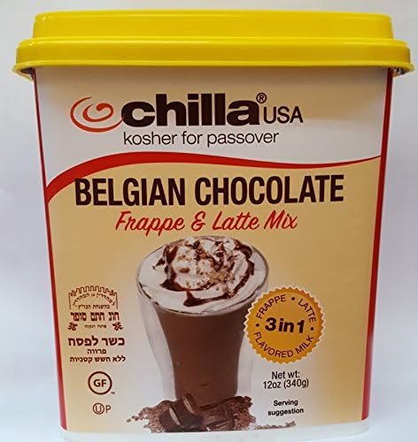 CHILLA BELGIAN CHOCOLATE FRAPPE &amp; LATTE MIX ( PACK OF 4) KOSHER FOR PASSOVER