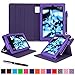 Kindle Fire HD 7 2014 Case, roocase Dual View 2014 Fire HD 7 Folio Case with Sleep/Wake Smart Cover with Multi-Viewing Stand for Amazon Kindle Fire HD 7 Tablet (4th Generation - 2014 Model), Purple
