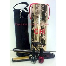 51fiQWF7vRL. SL500 AA280  CHI Flat Iron Pouch with 2 Nail Polish   Black (1)