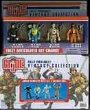 GI Joe fully poseable 4 pc VINTAGE ACTION FIGURE COLLECTION Boxed Set Fully Articulated Key Chains
