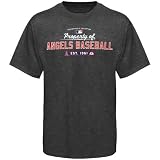 Majestic Los Angeles Angels of Anaheim Youth Charcoal Property Of T-shirt (Small)