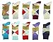 Fine Fit Mens Designer Dress Socks Argyle & Striped Size 10-13 (10 Pairs)