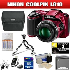Nikon Coolpix L810 (Red) Package