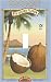 Tropical Coconut Decorative Switchplate Cover
