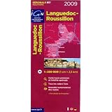 IGN (Institut Geographique National) Road Map R13 to Languedoc Roussillon (France) / Scale 1:250,000