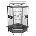 Large Corner Bird Cage Color: Black