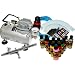 New NAIL ART PAINT STENCIL AIRBRUSH KIT-Air Compressor