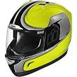 Icon Hi-Viz Men's Alliance Street Motorcycle Helmet - Yellow