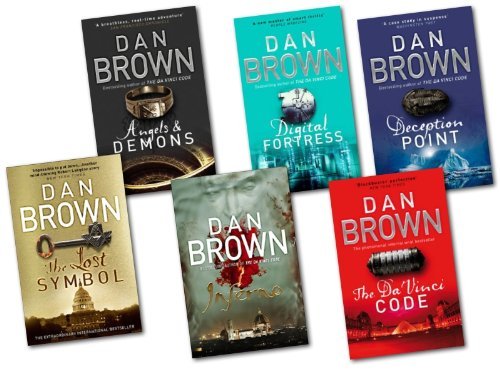Dan Brown 6 Books Collection Set{(The Lost Symbol, Digital Fortress, Angel & Demons, -Deception Point, The Davinci Code, [Hardcover] Inferno)