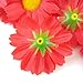 (12) Silk Red Gerbera Daisy Flower Heads , Gerber Daisies - 1.75