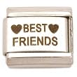 Best Friends Italian Charm Laser Bracelet Jewelry 9mm