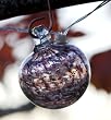 Aurora Glow - Glass Solar String Lights - Purple (Purple) (See Text)