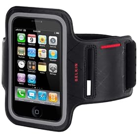 Belkin - F8Z459ea - Brassard DualFit en Neoprene pour iPhone - Noir