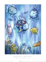 Rainbow Fish to the Rescue Art Poster Print by Marcus Pfister, 12x16