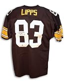 Louis Lipps Autographed/Hand Signed Custom Black Jersey