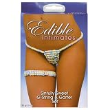 Electric Lingerie Last Licks Sinfully Sweet Candy G String and Garter, 1 Box