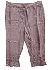 Pink Palazzo Pants Stonewashed Gaucho Trouser
